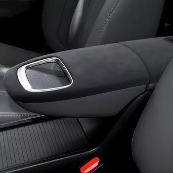 Для ZEEKR X 5 мест, центральная консоль, алькантара, подлокотник, защитная крышка, автомобильный Стайлинг, аксессуары для модификации интерьера чёрный