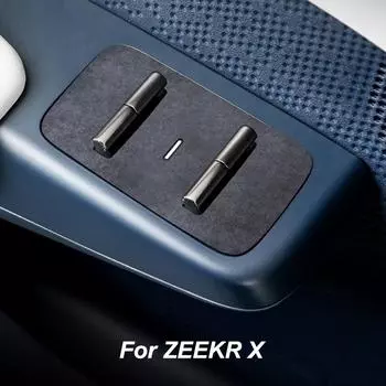 Для ZEEKR X оконный подъемник, панель переключения передач, алькантара, замша, защитная крышка, наклейки, внутренние аксессуары с защитой от царапин фиолетовый