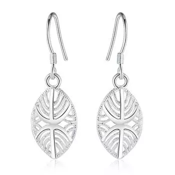 Для женщин 925 штамп серебряные серьги подвески свадебные украшения для девочек высокое качество модные обручальные классические ювелирные изделия