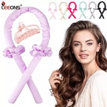 Для женщин без нагрева щипцы для завивки волос повязка на голову бигуди лента с заколками для волос и резинка для завитков лента бигуди для длинных волос