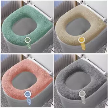 для зимнего унитаза коврик для домашнего туалета Four Seasons Universal Potty Cushion Washer мягкий чехол для унитаза чехол для подогрева сиденья серый