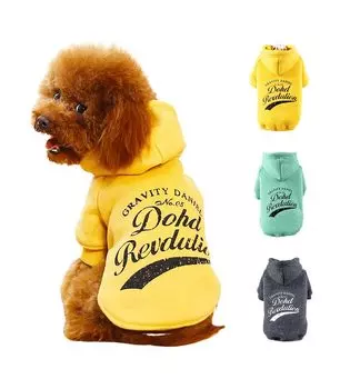 для зимы PetGround Hooded Dog Long Cold Cute Dog Clothes [Идеальная одежда] Осенняя/зимняя одежда, теплая, с рукавами, верхняя одежда, парка, для девочек, для мальчиков,