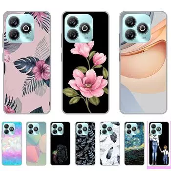 Для ZTE A75 черный чехол милый мультяшный мягкий TPU силиконовый чехол на ZTEA75 360 полная защита ударопрочный бампер ультра тонкий 6.6 дюймов белый