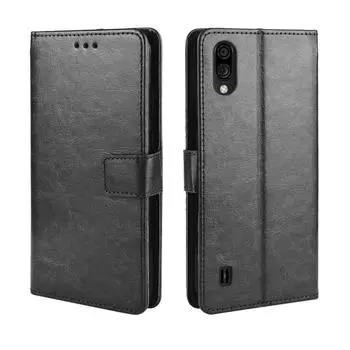 Для ZTE Blade A51 Lite чехол-книжка из искусственной кожи-бумажник чехол для телефона For ZTE Blade A51 Lite коричневый