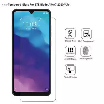 Для ZTE Blade A7s/A7/A5 2020 6,09 закаленное стекло 9H 2,5D Ультратонкая защитная пленка премиум-класса Взрывозащищенная защитная пленка ZTE Blade A7s 2019 6.09 чистый