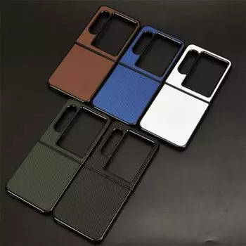 Для ZTE Libero Flip 2 5G чехол из углеродного волокна кожаный чехол для ZTE Nubia Flip 2 5G Flip 5G чехол жесткий складной защитный чехол для телефона Honor50 Nova 9