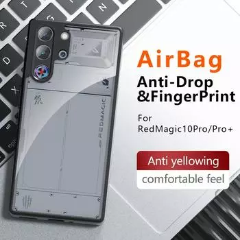 Для ZTE Nubia Red Magic 10 Pro Plus чехол Роскошный матовый бронированный прозрачный задний чехол для RedMagic 10 9 S Pro Plus Акриловый противоударный бампер RedMagic 10 Pro Plus чёрный