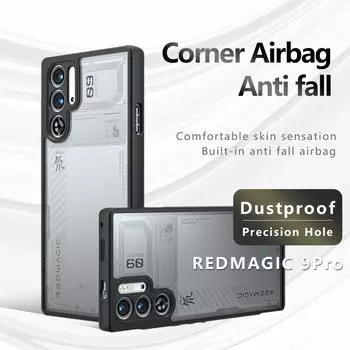 Для ZTE Nubia Red Magic 9 9s 8 8s Pro Plus матовый прозрачный цветной противоударный чехол из ТПУ с защитой от отпечатков пальцев, устойчивый к падениям, не желтеющий, задняя крышка-оболочка Red Magic 9 Pro прозрачный