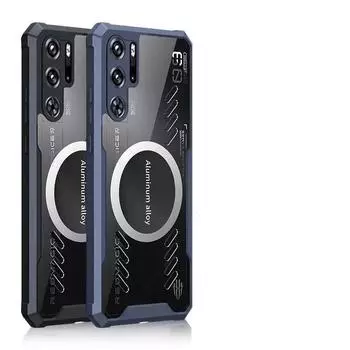 Для ZTE nubia Red Magic 9 Pro Plus для Magsafe Bumpers Phone Case для Red Magic 8s Pro Plus Cooling Back Clip Magsafe Cover для Red Magic 8s 9 Pro Red Magic 9 Pro Plus чёрный