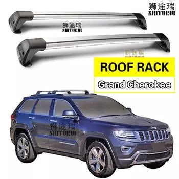 ДляJeep Grand Cherokee WK2 SRT-8 2012-2020 (Фиксированная точка) Бар на крыше автомобиля, специальный алюминиевый сплав, замок ремня, светодиодная лампа на крыше