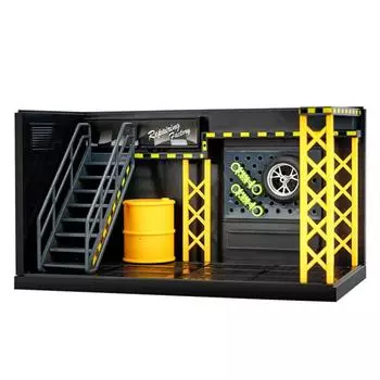 DlY Scene Lighting Parking Lot Diecast Zinc Zinc Alloy Car Model Display Car Garage Model Collection 32 scale