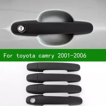 ДЛЯ 2001-2006 TOYOTA CAMRY черная накладка на ручку двери автомобиля 2002 2003 2004 single key hole