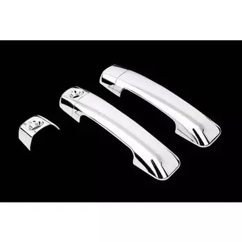 ДЛЯ 2007-2016 TOYOTA TUNDRA 2007-2014 Toyota FJ Cruiser 2DR ХРОМИРОВАННАЯ НАКЛАДКА НА РУЧКУ ДВЕРИ (С ПАССАЖИРСКОЙ ЗАМОЧНОЙ СКВАЖИНОЙ И БЕЗ)