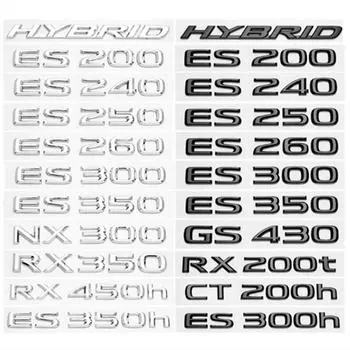 ДЛЯ ES200 ES260 IS250 GS300 GX400 NX300 RX350 RX450h LX570 LM350 LS600h Эмблема на задний багажник автомобиля ABS модифицированная улучшенная наклейка с буквенным логотипом LEXUS чёрный
