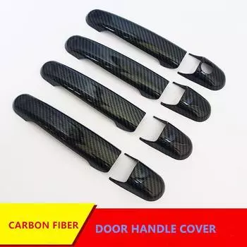 ДЛЯ SEAT IBIZA/SEAT CORDOBA 1993-2002 новые хромированные чехлы на дверные ручки автомобиля из углеродного волокна, накладки на отделку, стиль 1 KEYHOLE