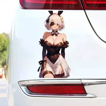 DM68#15см крутая аниме-девушка виниловая наклейка на автомобиль водонепроницаемая виниловая наклейка автомобильные аксессуары декор 6x15cm