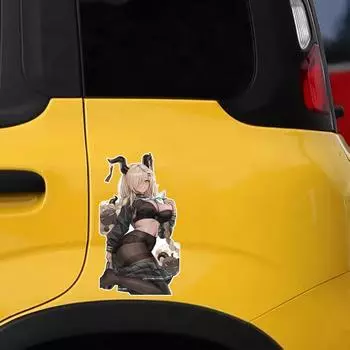 DM80#15см Милая и красивая аниме-девушка виниловая наклейка на автомобиль водонепроницаемая виниловая наклейка автомобильные аксессуары декор 8.5cmx15cm