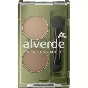 DM Alverde dark cashmere mocha color eyebrow powder 1.6g