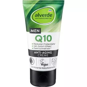 DM Alverde Men Q10 Active Nature крем против морщин 50 мл