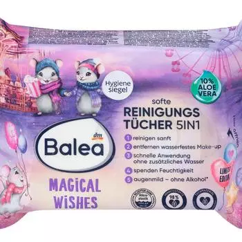 DM Balea Очищающие салфетки 5 в 1 Волшебные желания 25 шт.