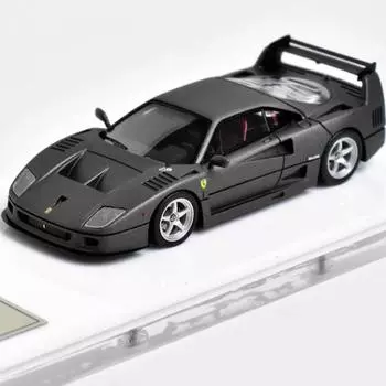 ДМХ 1:64 Матово-серый 1995 F40 GTE гоночная спортивная модель литой смоляной машины