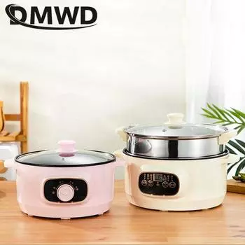 DMWD Мини электрическая мультиварка для завтрака лапша паста варка тушеная каша суп кастрюля для 1-3 человек 220 В