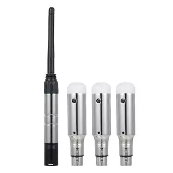 DMX512 2,4G беспроводной передатчик-приемник набор 126 каналов для вечеринки DJ Show Club Disco KTV Stage 1 Transmitter 3 Receivers EU Plug серебряный