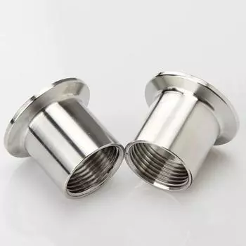DN15-DN40 1/4 3/8 1/2 3/4 1 BSPT Female/Male Thread Clamp Pipe Fitting Connector SUS304 Sanitary Homebrew TriClamp Adapter