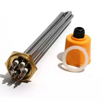 DN40/1,5 Электрический погружной нагревательный элемент 220 В/380 В 3 кВт/4,5 кВт/6 кВт/9 кВт/12 кВт 304SS 8 мм Трубка для резервуара для воды