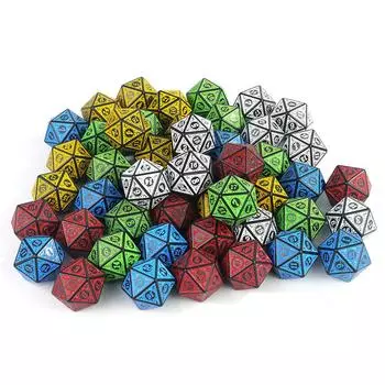 DND D20 кубики 10 шт. многогранные кубики для настольных игр красный