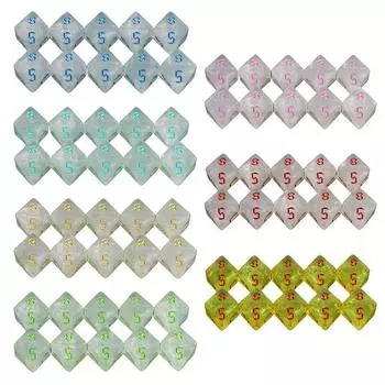 DND Dice Polyhedral D8 Dice Развлекательная настольная игра Аксессуары красный