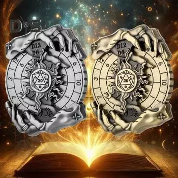 DND Dice Spinner Shadow Claws Roulette Alloy Spinner Dragon Metallic RPG Dice Roulette для игры Dungeons And Dragon, настольная игра, подарки бронзовый
