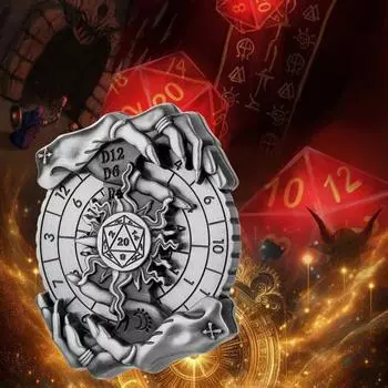 DND Dice Spinner Shadow Claws Roulette Alloy Spinner Dragon Metallic RPG Dice Roulette бронзовый