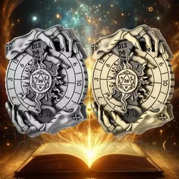 DND Dice Spinner Shadow Claws Roulette Alloy Spinner Dragon Metallic RPG Dice Roulette для игры Dungeons And Dragon, настольная игра, подарки бронзовый