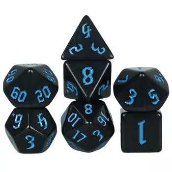 DND кубики 7 шт. многогранные кубики для игр в кости D4 D6 D8 D10 D% D12 D20 семейные вечеринки настольные игры в качестве сувениров/подарков развлечения белый