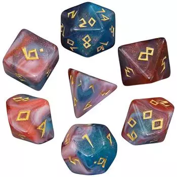DND Многогранные разноцветные игральные кости для настольной ролевой игры в подарок
