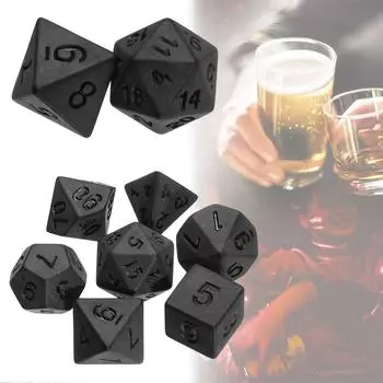 DND товары для вечеринок, разноцветные игрушки для отдыха и развлечений, игровой аксессуар, набор черных кубиков, настольная игра