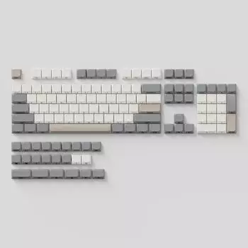 Dndkb Keyking Technology Ultra-Thin Low Axis JWA Height Side Engraved Sublimation Compatible with Nuphy Cheap Donkey Keychron Retro Gray