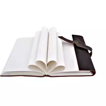 Дневник Eono винтажный кожаный, журнал в кожаном переплете Большая тетрадь сочинительства 200 страниц ручной работы с 5 x 7 дюймов. 5 x 7 in коричневый