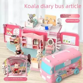 Дневник коалы Игровая сцена кукольного домика с мини-мебелью: Декор для дома на колесах, больницы, школы своими руками