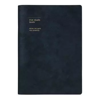 Дневник Marks Notebook Годовой номер Бесплатно Начинается в январе A5 Точный размер FYD 5 Year Дневник Мягкая обложка Navy Детский дневник Детский дневник Детский дневник тёмно-синий