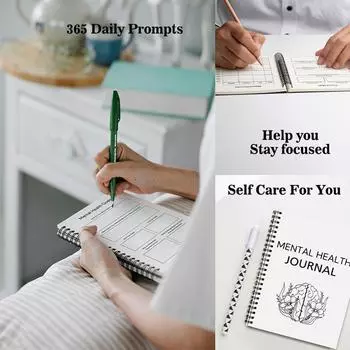 Дневник психического здоровья, Любитель книг, Запись жизни, Бумажный блокнот One Size белый