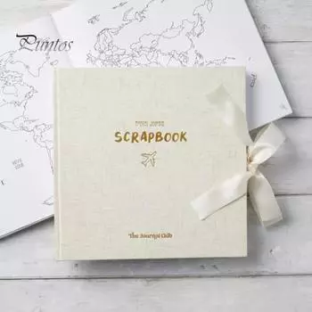 Дневник путешествий Wanderlust Adventures Travel Journal Smooth Writing Bowknot Decor Universal Scrapbook Daily синий