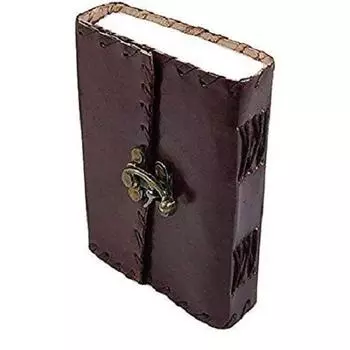 Дневник ручной работы с тиснением в классическом стиле / формат с крючком - коричневый. Размер 5X7 дюймов. 7 x 5 in коричневый