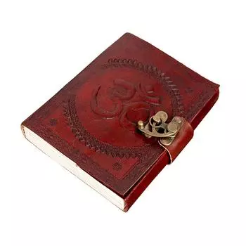 Дневник ручной работы с тиснением в классическом стиле/формате - красный. Размер 5x7 дюймов. 7 x 5 in коричневый