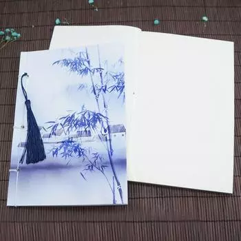 Дневник с кисточками ручной работы, блокнот в китайском стиле, офисные канцелярские принадлежности 1