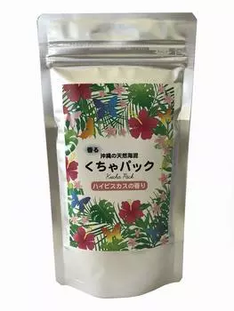 Дневной ароматный пакет Kucha, гибискус, натуральная морская грязь Окинавы, 150 г x 1 шт., для лица, для матери [косметический подарок] (Порошковая стирка)