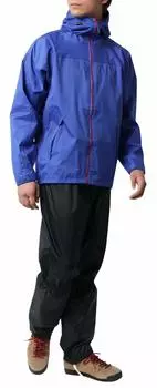 Дневной дождевик и дождевик для улицы, водонепроницаемый чехол для ног L, королевский синий [Kajimake] Мужская дождевик, подарок отцу, костюм, водонепроницаемый, комплект, плащ, королевский синий