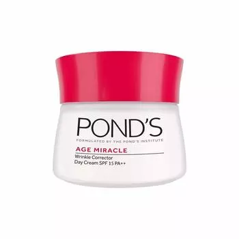 Дневной крем Ponds Age Miracle, крем против морщин и увлажняющее средство для лица с SPF 15, используйте в качестве ежедневного увлажняющего средства для лица, 50 мл