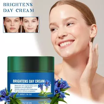 Дневной крем, увлажняющий крем, мягкий нераздражающий увлажняющий крем, средство для устранения тусклости, осветляющий цвет лица крем для лица белый